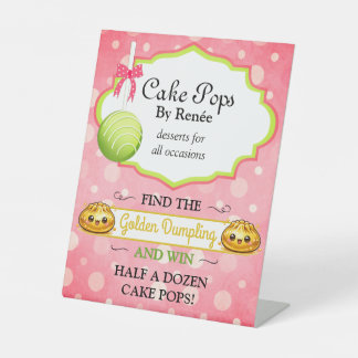 Benutzerdefinierte Cake Pops Bäckerei V2 Sockelschild