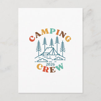 Benutzerdefinierte Camping-Mannschaft Postkarte