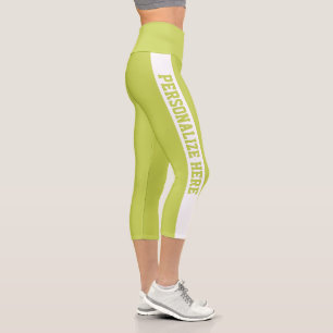 Benutzerdefinierte Capri-Leggings mit Streifen in Capri Leggings