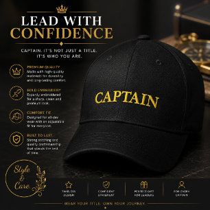 Benutzerdefinierte CAPTAIN bestickte Baseballkappe