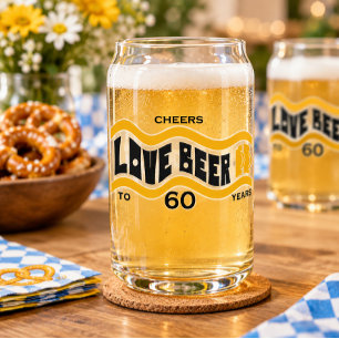 Benutzerdefinierte Cheers to Years Love Beer Can G Dosenglas