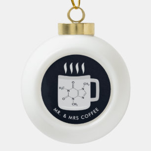 Benutzerdefinierte Chemie-Labortechniker Kaffee-Li Keramik Kugel-Ornament