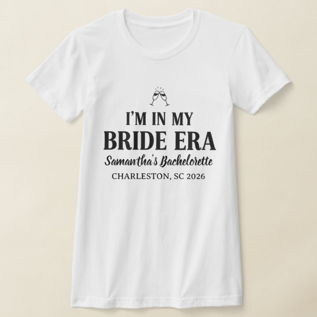 Benutzerdefinierte Chic Minimalistische Personalis T-Shirt (Ablage )