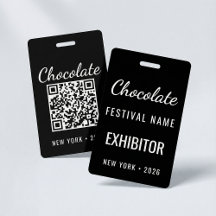 Benutzerdefinierte Chocolate Festival QR-Code Auss