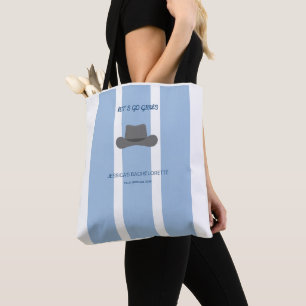 Benutzerdefinierte Coastal Cowgirl Blue Junggesell