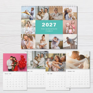 Benutzerdefinierte Collage Moderne Familienfoto 20 Kalender