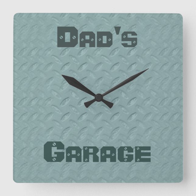 Benutzerdefinierte Color Workshop-Uhr Quadratische Wanduhr (Vorderseite)