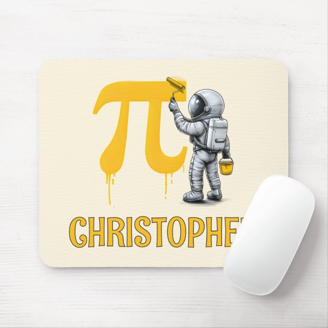 Benutzerdefinierte coole Astronautenmalerei Pi-Sym Mousepad (Mit Mouse)