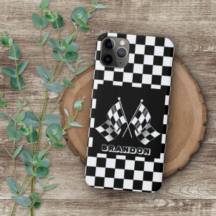 Benutzerdefinierte coole karierte Flagge iPhone 16 Pro Max Hülle