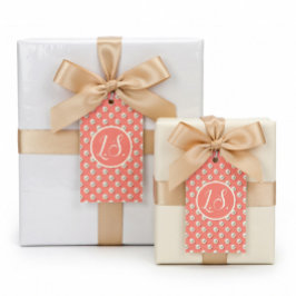 Benutzerdefinierte Coral-Dankeschön-Geschenkkarte Geschenkanhänger