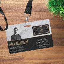 Benutzerdefinierte Corporate Logo-Sicherheitsident