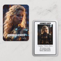 Benutzerdefinierte Coscards | Minimalistische Cosp Visitenkarte