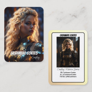 Benutzerdefinierte Coscards   Minimalistische Cosp Visitenkarte