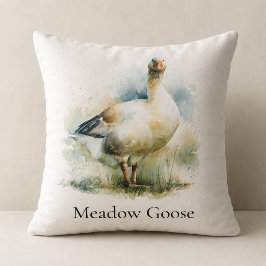 Benutzerdefinierte Country-Wiesen-Gans-Aquarellmal Kissen