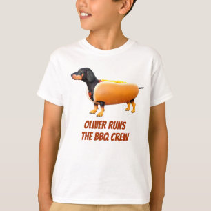 Benutzerdefinierte Dachshund BBQ Crew Lustiger Wie T-Shirt