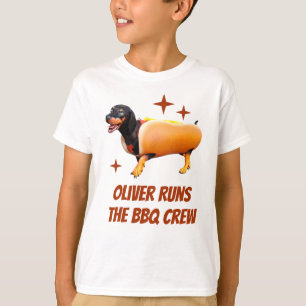 Benutzerdefinierte Dachshund BBQ Crew Lustiger Wie T-Shirt