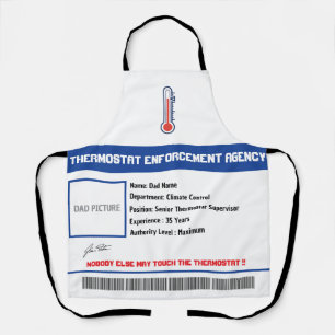 Benutzerdefinierte Dad-Thermostat-BBQ-Schürze Schürze