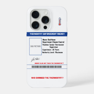 Benutzerdefinierte Dad-Thermostat-Behörde-Handyhül iPhone 15 Pro Hülle