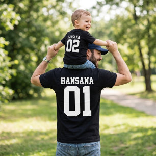 Benutzerdefinierte Dad- und Baby-Shirts - Passend T-Shirt