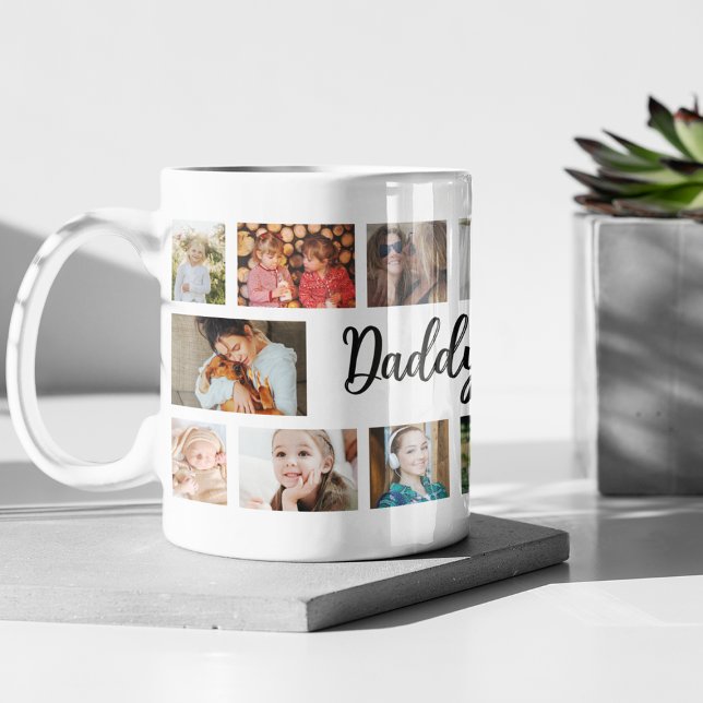 Benutzerdefinierte Daddy 18 Foto Collage Kaffeetasse (Von Creator hochgeladen)