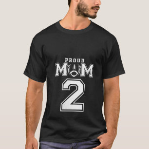 Benutzerdefinierte Damen Stolz Football-Mama Numme T-Shirt