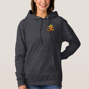 Benutzerdefinierte Damen-Yoga-Om-Mantra-Symbolvorl Hoodie