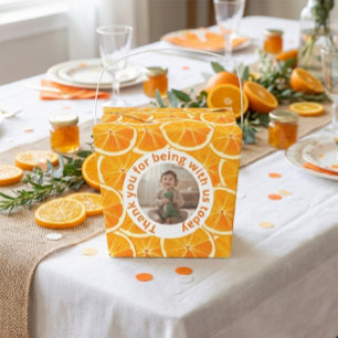 Benutzerdefinierte Dankeschön-Box mit Foto-Zitrone Geschenkschachtel
