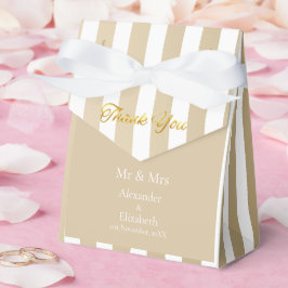 Benutzerdefinierte Dankeschön Gold Schrift Streife Geschenkschachtel