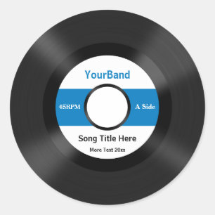 Benutzerdefinierte Datensatzpersonalisierung Runder Aufkleber