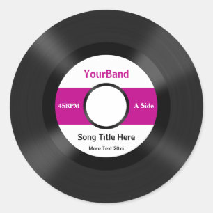 Benutzerdefinierte Datensatzpersonalisierung Runder Aufkleber