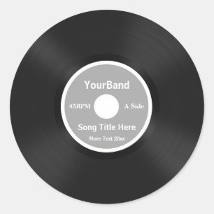 Benutzerdefinierte Datensatzpersonalisierung Runder Aufkleber