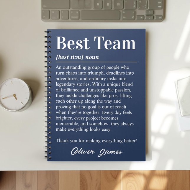 Benutzerdefinierte Definition der besten Teammitar Notizblock (Von Creator hochgeladen)