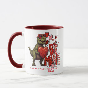 Benutzerdefinierte Dinosaurier Valentinstagskarte Tasse