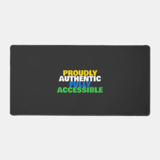 Benutzerdefinierte Disability Pride-Typografie Sch Schreibtischunterlage
