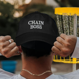 Benutzerdefinierte Disc-Golf-Kettenboss-Geschenk Bestickte Baseballkappe