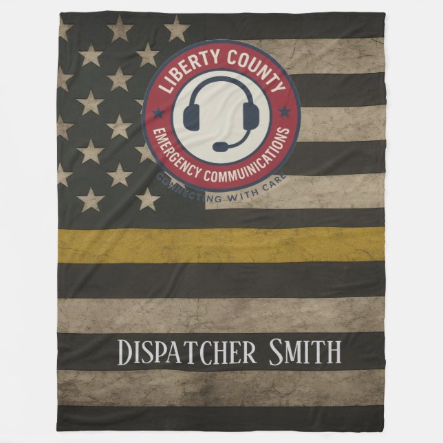 Benutzerdefinierte Dispatcher Thin Gold Line Decke (Vorderseite)