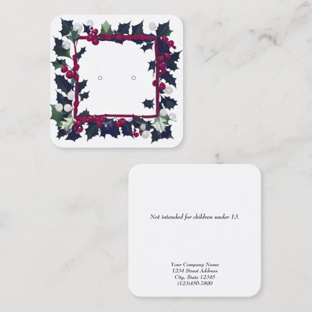 Benutzerdefinierte Display-Karten mit Vintagem Rah Telefonnummerkarte (Vorne/Hinten)