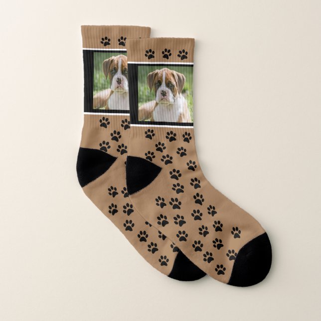 Benutzerdefinierte Dog-Foto-Socken - Individuelle  Socken (Paar)