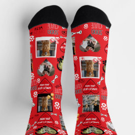 Benutzerdefinierte Dog-Gesichtssocken, Personalisi Socken