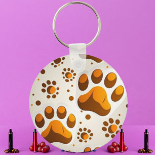 Benutzerdefinierte Dog-Paw Drucken Personalisierte Schlüsselanhänger