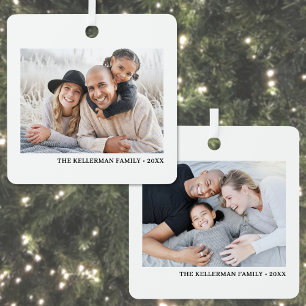 Benutzerdefinierte doppelseitige Familie mit zwei  Ornament Aus Metall