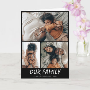 Benutzerdefinierte Drei-FotoCollage Karte