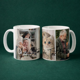 Benutzerdefinierte Drei-FotoCollage-Tasse Kaffeetasse