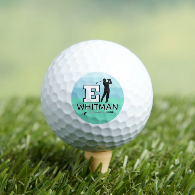 Benutzerdefinierte E-Initialen-Markierung - Golfsp Golfball (Insitu T-Shirt)