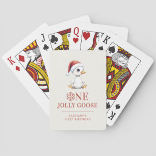 Benutzerdefinierte Eine Fröhliche Gans Dezember Er Spielkarten