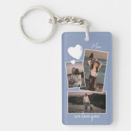 Benutzerdefinierte, einfache Fotos auf dem Violett Schlüsselanhänger