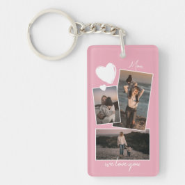 Benutzerdefinierte einfache Fotos auf leichter Ros Schlüsselanhänger