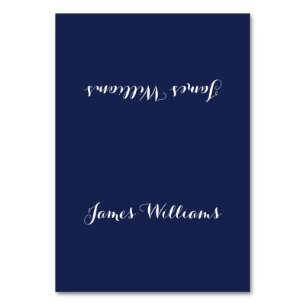 Benutzerdefinierte einfache Navy Blue Place Einste Tischnummer