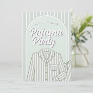 Benutzerdefinierte Einladung - Mädchen-Pyjama-Schl