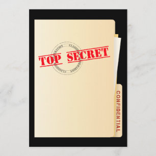Benutzerdefinierte Einladungen für eine Top-Secret
